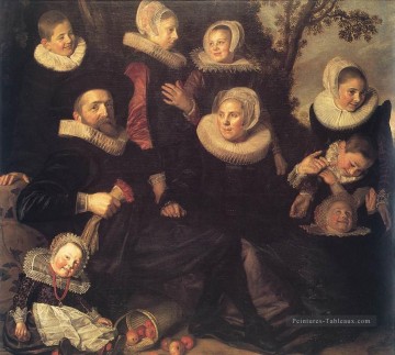 famille - Portrait de famille dans un paysage Siècle d’or néerlandais Frans Hals